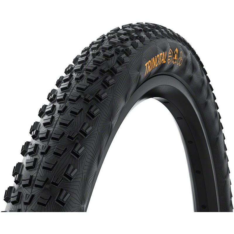 Continental Trinotal Tire - 29 x 2.20 Tubeless Folding BLK Grip Race Casing E25
