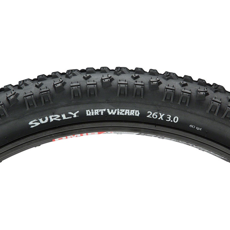 Surly Dirt Wizard Tire - 26 x 3.0 Tubeless Folding Black 60tpi