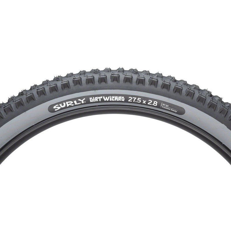 Surly Dirt Wizard Tire - 27.5 x 2.8 Tubeless Folding Black/Slate 60 tpi
