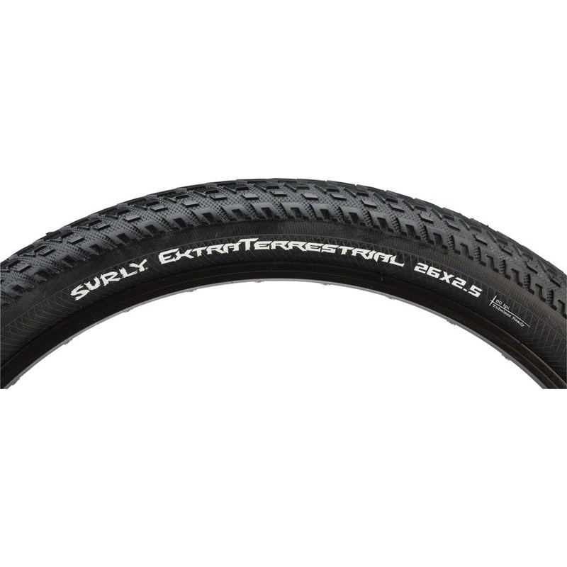 Surly ExtraTerrestrial Tire - 26 x 2.5 Tubeless Folding Black 60tpi