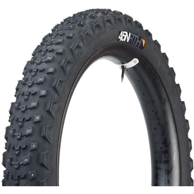45NRTH Dillinger 4 Tire - 26 x 4.2 Tubeless Folding BLK 60 TPI 168 Carbide Steel Studs