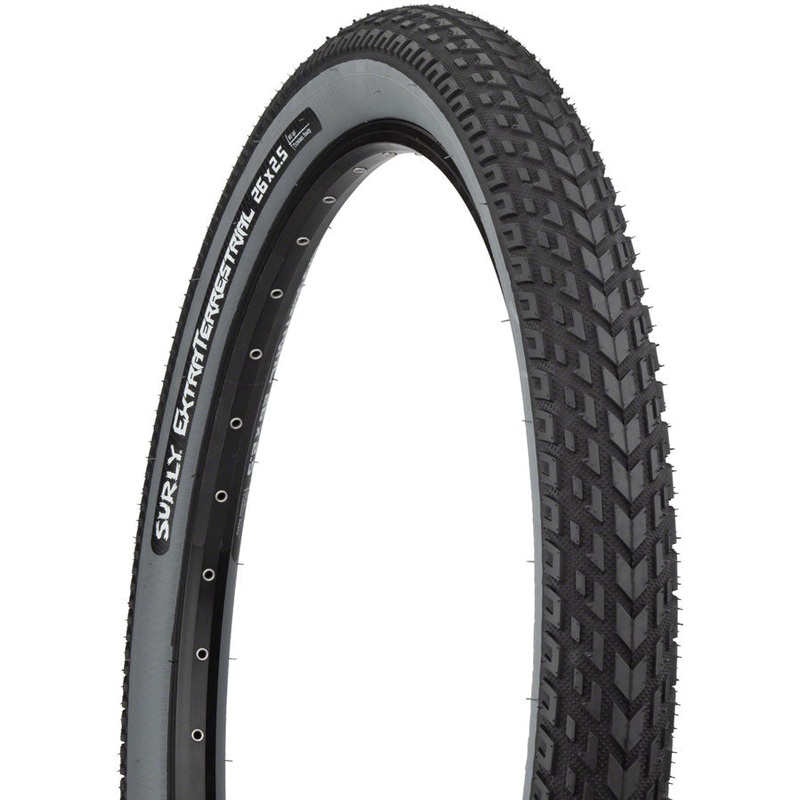 Surly ExtraTerrestrial Tire - 26 x 2.5 Tubeless Folding Black/Slate 60tpi