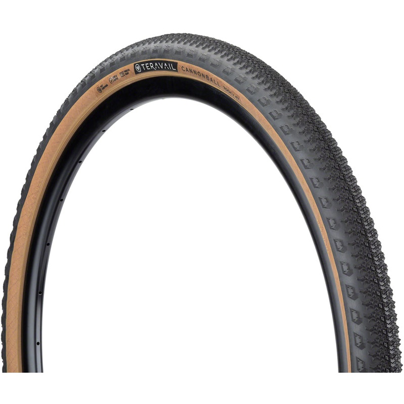 Teravail Cannonball Tire - 700 x 47 Tubeless Folding Tan Light and Supple