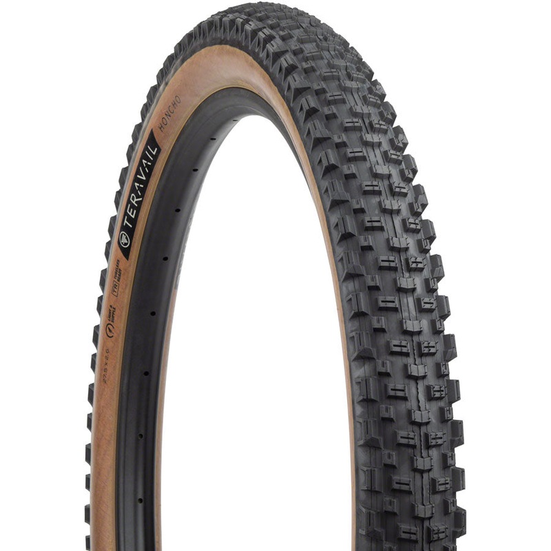 Teravail Honcho Tire - 27.5 x 2.6 Tubeless Folding Tan Durable Grip Compound