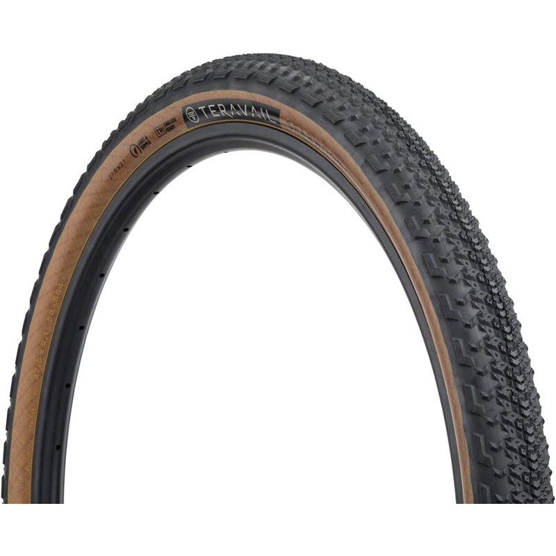 Teravail Sparwood Tire - 27.5 x 2.1 Tubeless Folding Tan Durable Fast Compound