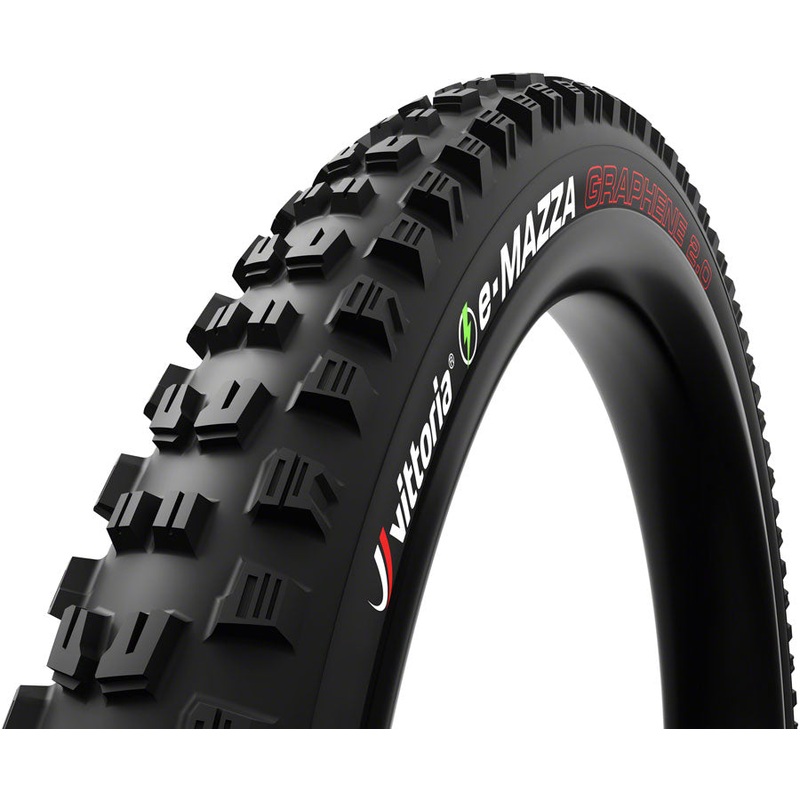 Vittoria e-Mazza Tire - 27.5 x 2.4 Tubeless 2PLY Folding Black Enduro G2.0