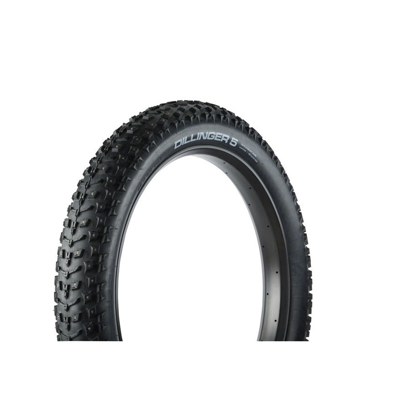 45NRTH Dillinger 5 Tire - 26 x 4.6 Tubeless Folding BLK 60 TPI 258 Carbide Steel Studs
