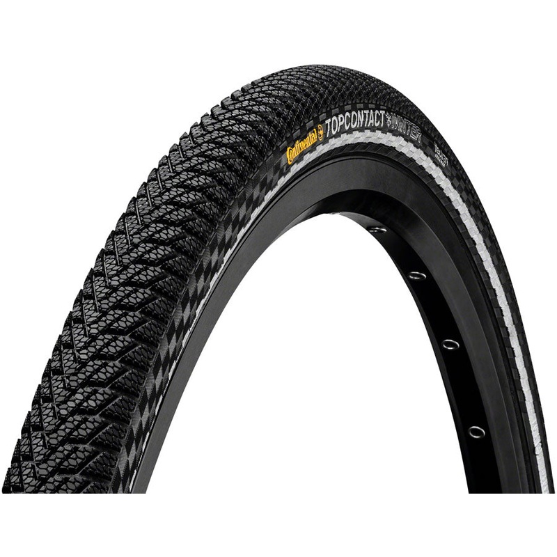 Continental Top Contact Winter II Premium Tire - 26 x 1.90 Clincher Folding BLK/Reflex Vectran Breaker E50