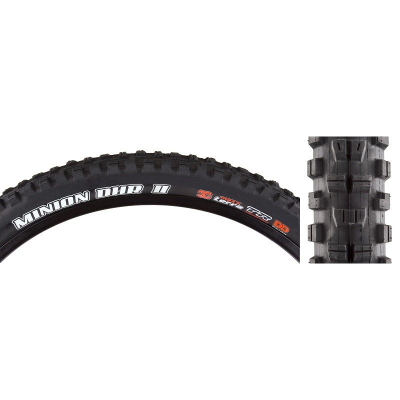Maxxis Minion DHR II Tire - 27.5 x 2.6 Tubeless Folding BLK 3C MaxxTerra DD