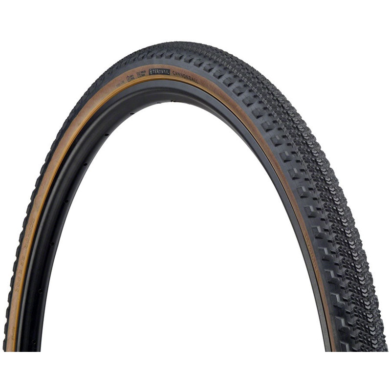 Teravail Cannonball Tire - 700 x 38 Tubeless Folding Tan Light and Supple