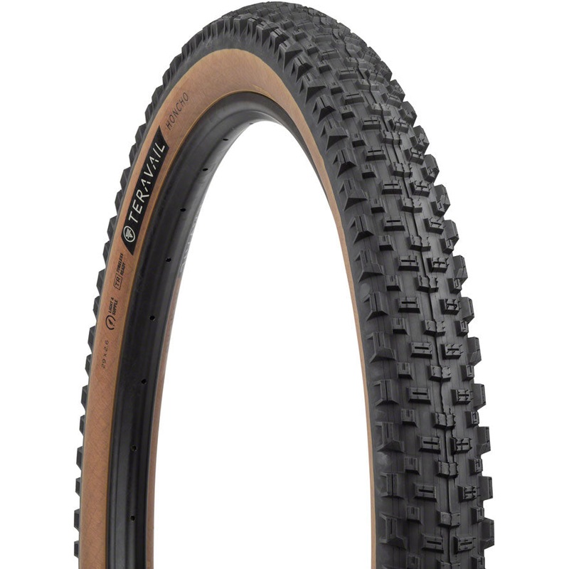 Teravail Honcho Tire - 29 x 2.6 Tubeless Folding Tan Light Supple Grip Compound