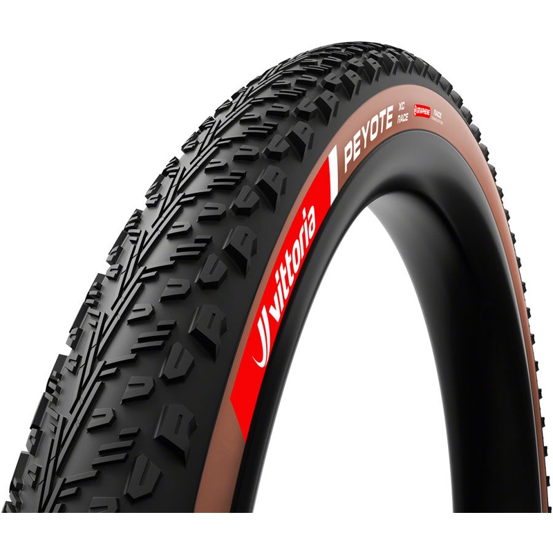 Vittoria Peyote XC Race Tire - 29 x 2.4 Tubeless Folding Brown Graphene + Silica G2.0