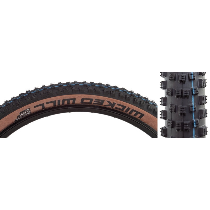 Schwalbe Wicked Will Tire - 29 x 2.25 Tubeless Folding BLK/Transparent Evolution Line Super Race Addix SpeedGrip