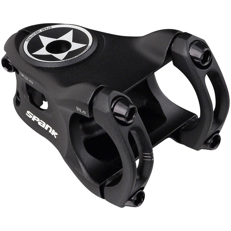 Spank Split Stem - 43mm 31.8 Clamp +/-0 1 1/8" Aluminum Black