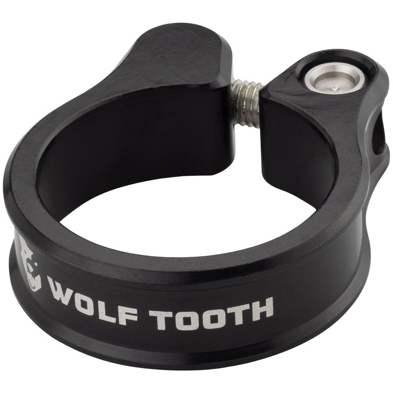 Wolf Tooth Seatpost Clamp - 28.6mm Bolt-On Black