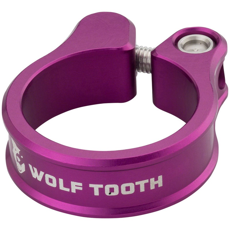Wolf Tooth Seatpost Clamp - 28.6mm Bolt-On Purple