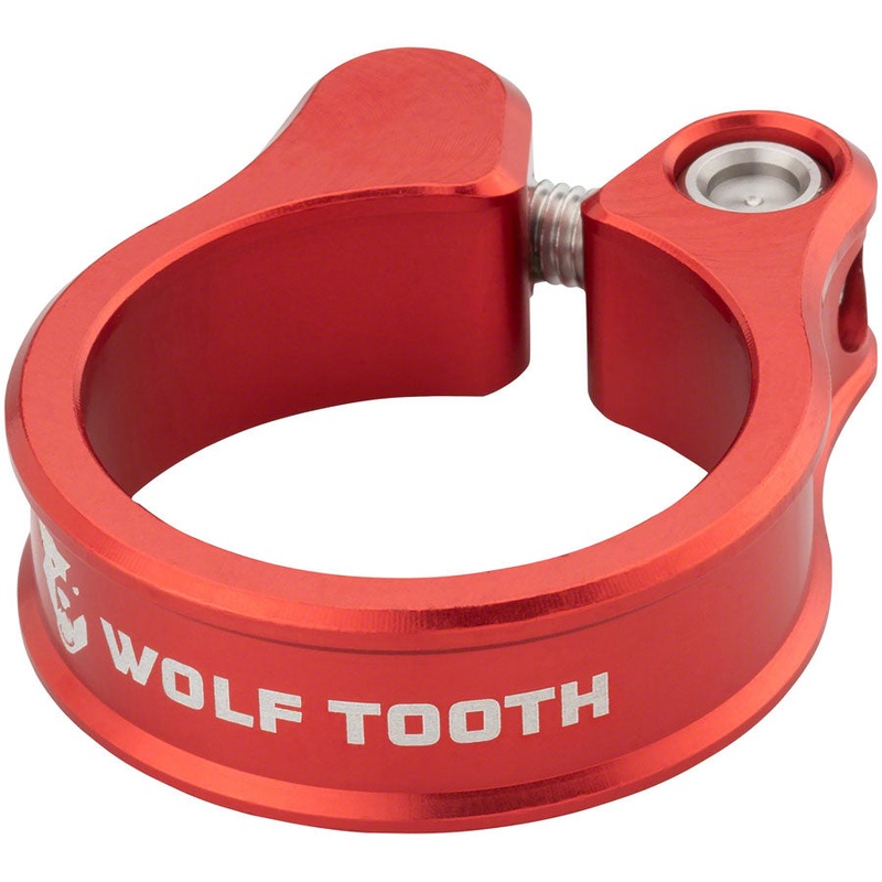Wolf Tooth Seatpost Clamp - 36.4mm Bolt-On Red