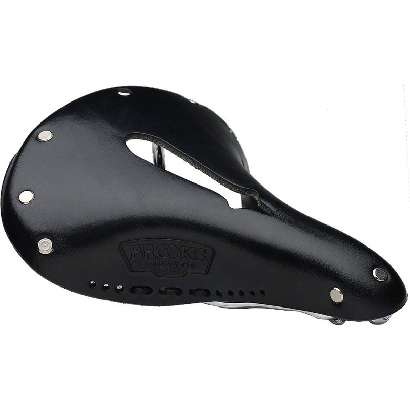 Brooks B17 Carved Saddle - Steel Black Womens