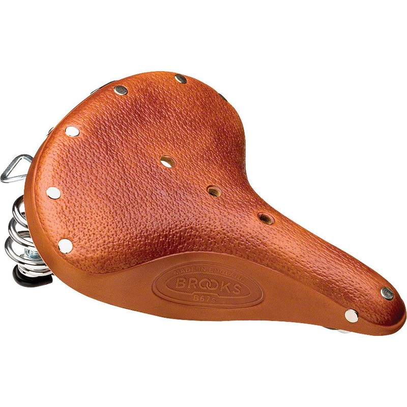 Brooks B67 Saddle - Steel Honey Womens
