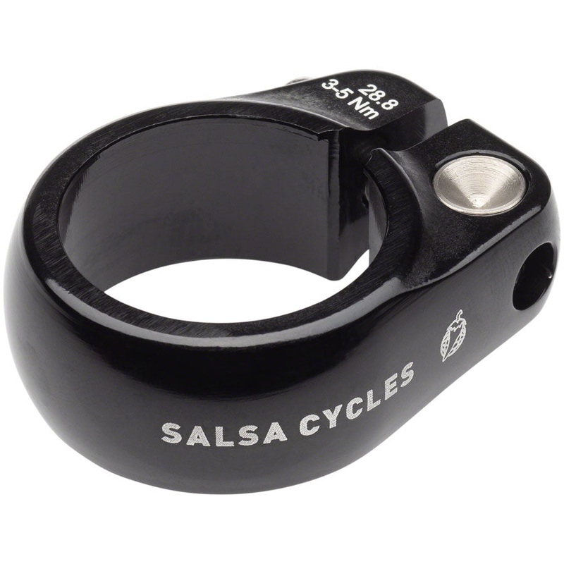 Salsa Lip-Lock Seatpost Clamp - 28.8mm Bolt-On Black