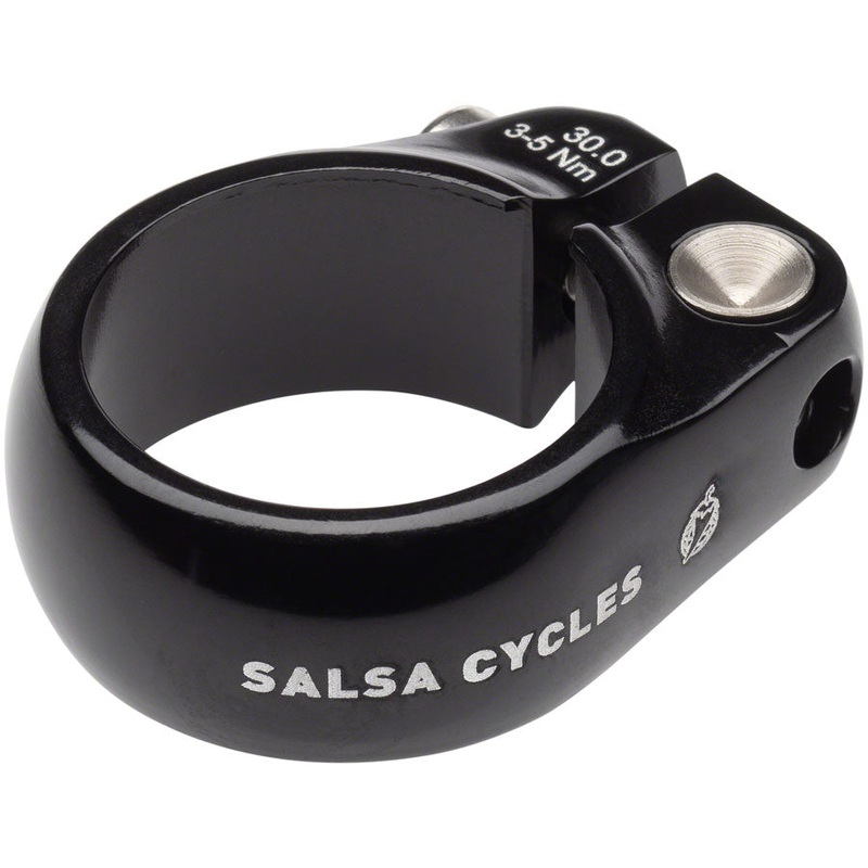Salsa Lip-Lock Seatpost Clamp - 30.0mm Bolt-On Black