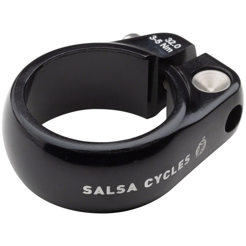 Salsa Lip-Lock Seatpost Clamp - 32.0mm Bolt-On Black