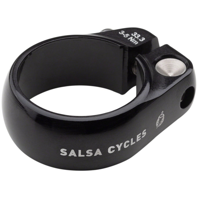 Salsa Lip-Lock Seatpost Clamp - 33.3mm Bolt-On Black
