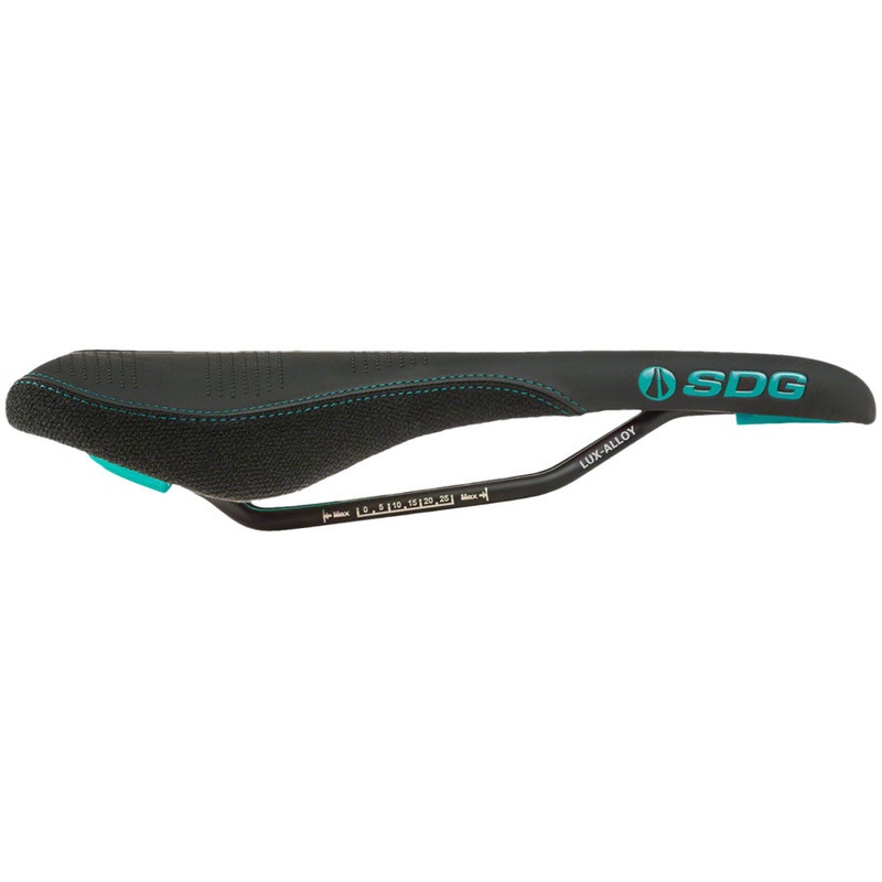 SDG Radar Saddle - Lux-Alloy Black/Turquoise