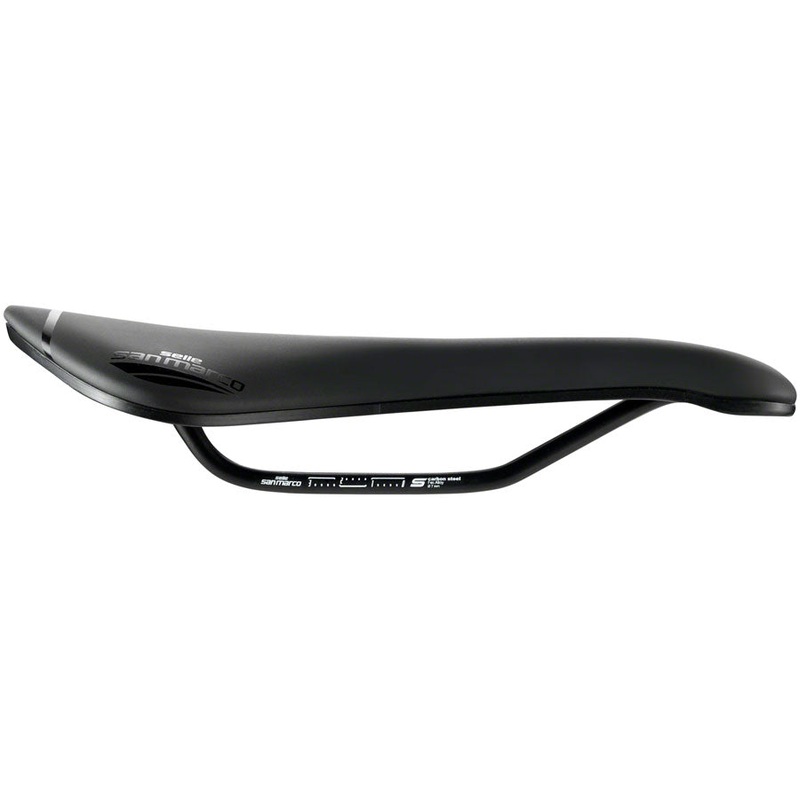 Selle San Marco Aspide Short Open-Fit Saddle - Steel Black Mens Narrow