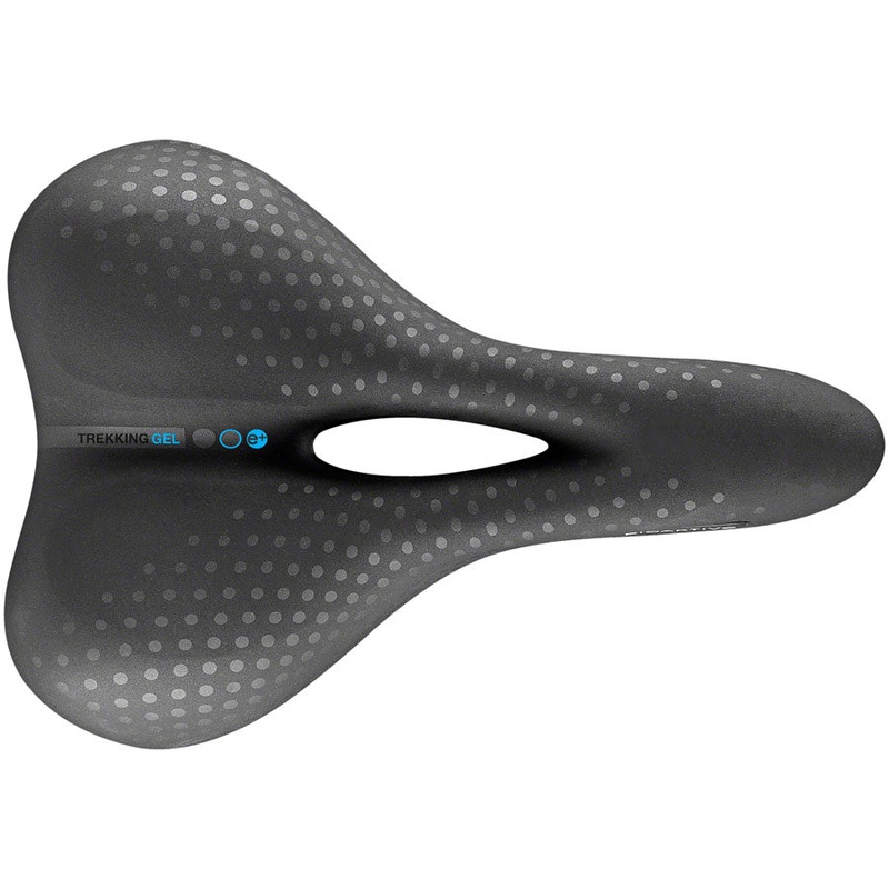 Selle San Marco Trekking Open-Fit Gel Saddle - Steel Black Mens Large