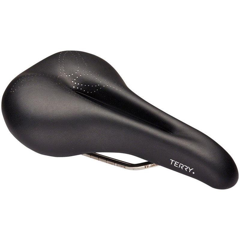 Terry Butterfly Ti Gel+ Saddle - Titanium Black Womens