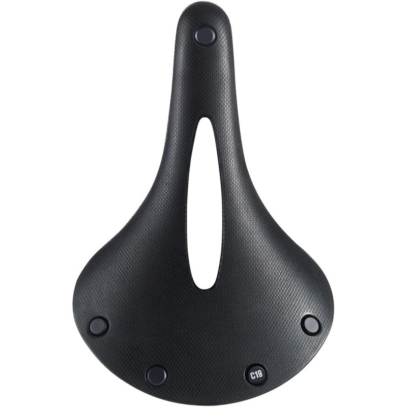 Brooks C19 Carved All Weather Saddle - Steel Black Mens