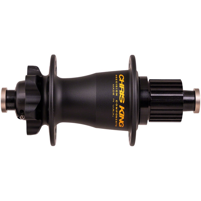 Chris King Boost Rear Hub - 12 x 148mm 6-Bolt MicroSpline Matte BLK/Gold 32H
