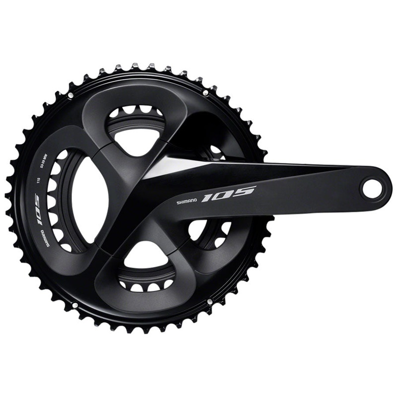 Shimano 105 FC-R7000 Crankset - 175mm 11-Speed 50/34t 110 BCD Hollowtech II Spindle Interface BLK