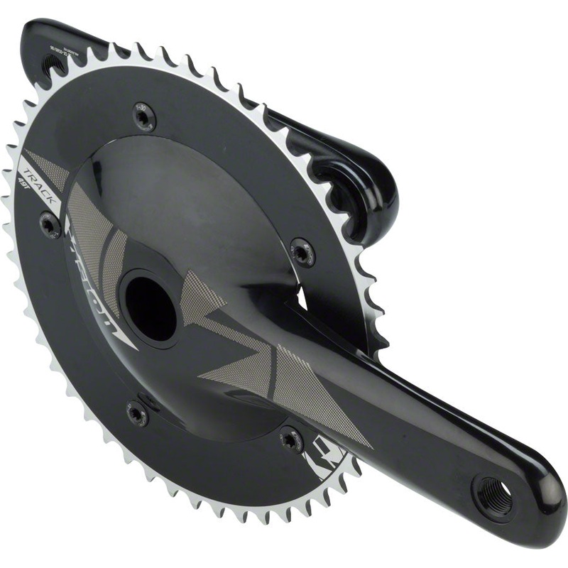 Vision Track Crankset - 170mm Single Speed 49t 144 BCD 386 EVO Spindle Interface BLK