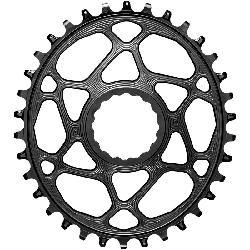 absoluteBLACK Oval Direct Mount Chainring - 34t CINCH Direct Mount 3mm Offset Requires Hyperglide+ Chain BLK