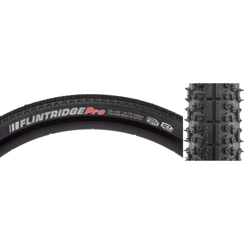Kenda Flintridge Pro Tire - 700 x 40 Tubeless Folding Black