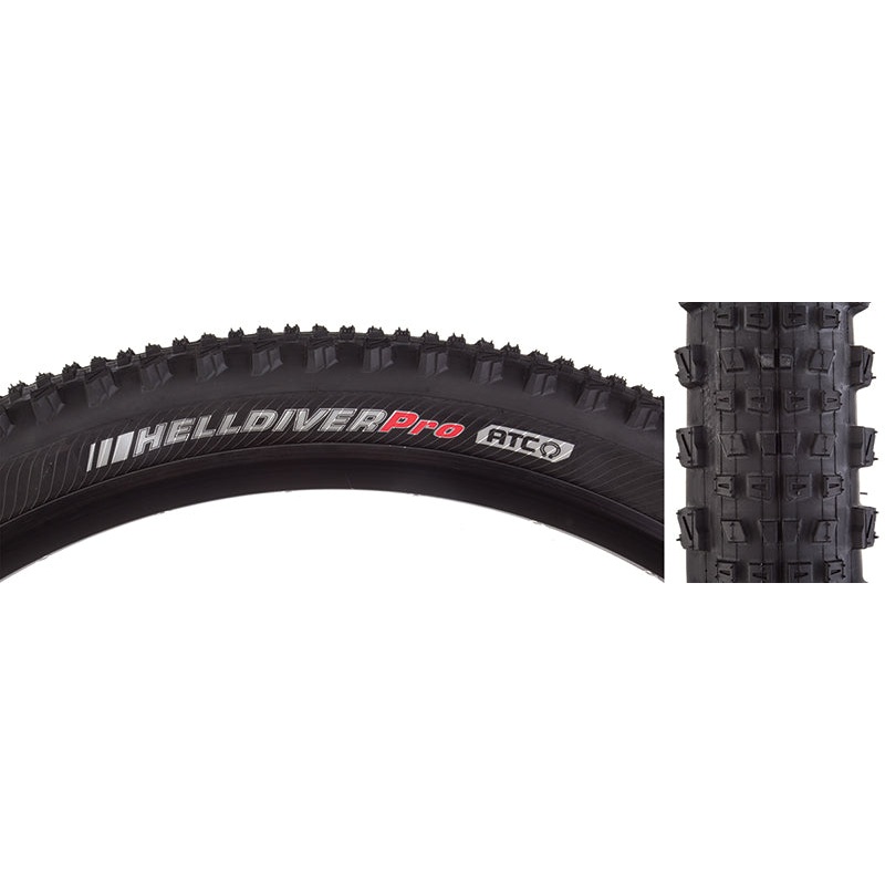 Kenda Helldiver Tire 27.5x2.40 Folding Tubeless Ready EN-DTC ATC 120TPI Black