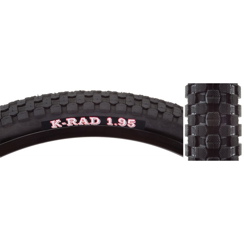 Kenda K-Rad Tire - 20 x 1.95 Clincher Wire Black