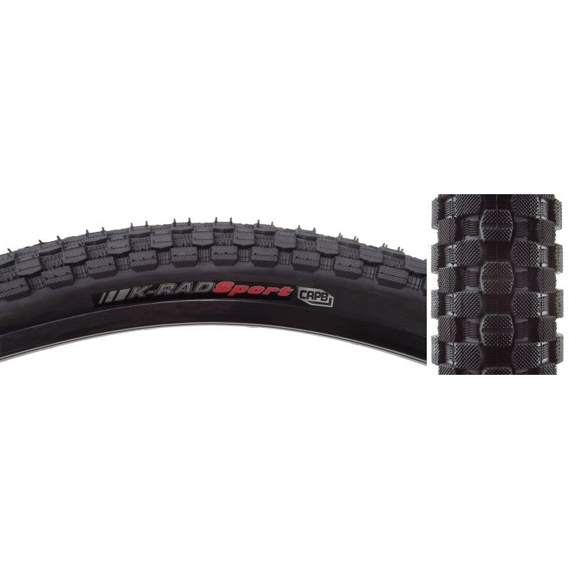 Kenda K-Rad Tire - 24 x 2.3 Clincher Wire Black