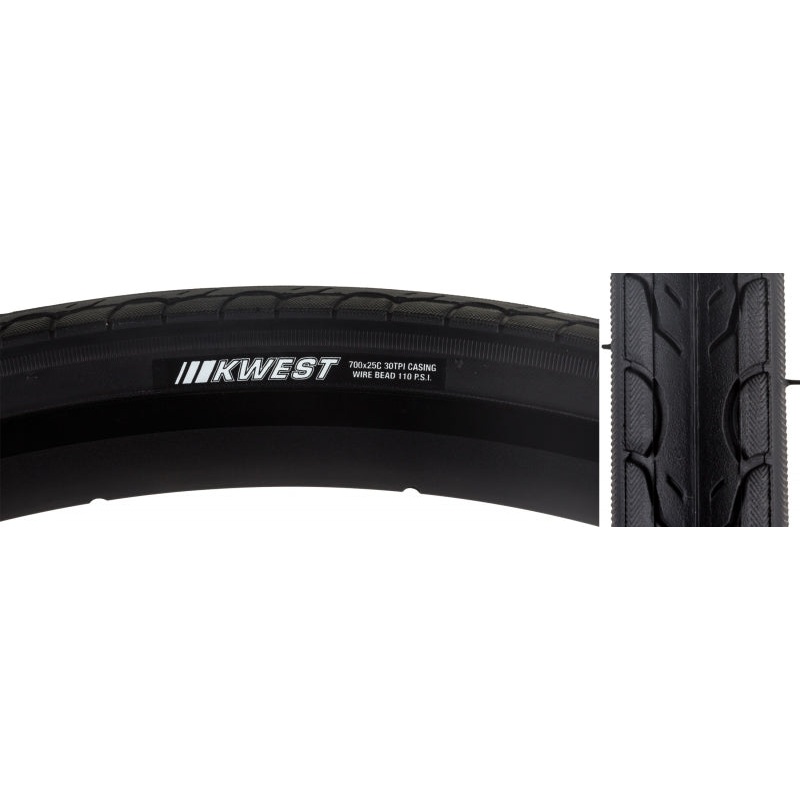 Kenda Kwest w Tire 700 x 25c - Black