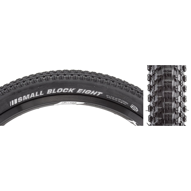 Kenda Small Block 8 Tire 20x2.10 Wire Clincher DTC 60TPI Black