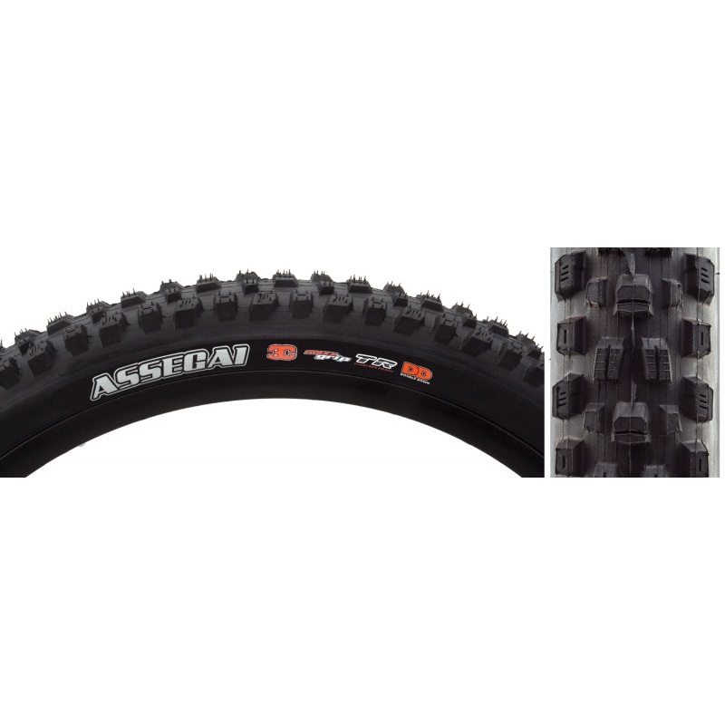 Maxxis Assegai Tire - 27.5 x 2.5 Tubeless Folding BLK 3C MaxxGrip DD Wide Trail
