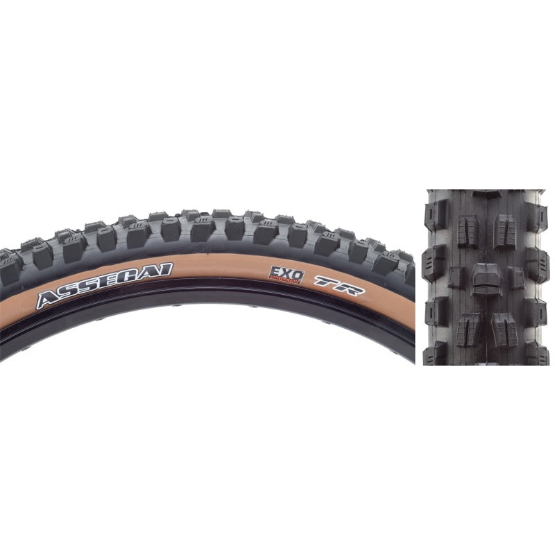 Maxxis Assegai Tire - 29 x 2.5 Tubeless Folding Tan EXO Wide Trail