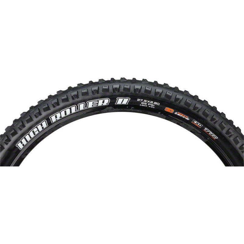 Maxxis High Roller II Tire - 27.5 x 2.8 Tubeless Folding BLK 3C Maxx Terra EXO