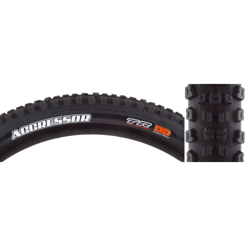 Maxxis Aggressor Tire - 27.5 x 2.5 Tubeless Folding Black Dual DD Wide Trail