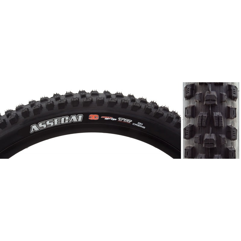 Maxxis Assegai Tire - 27.5 x 2.5 Tubeless Folding BLK 3C MaxxGrip DH Wide Trail
