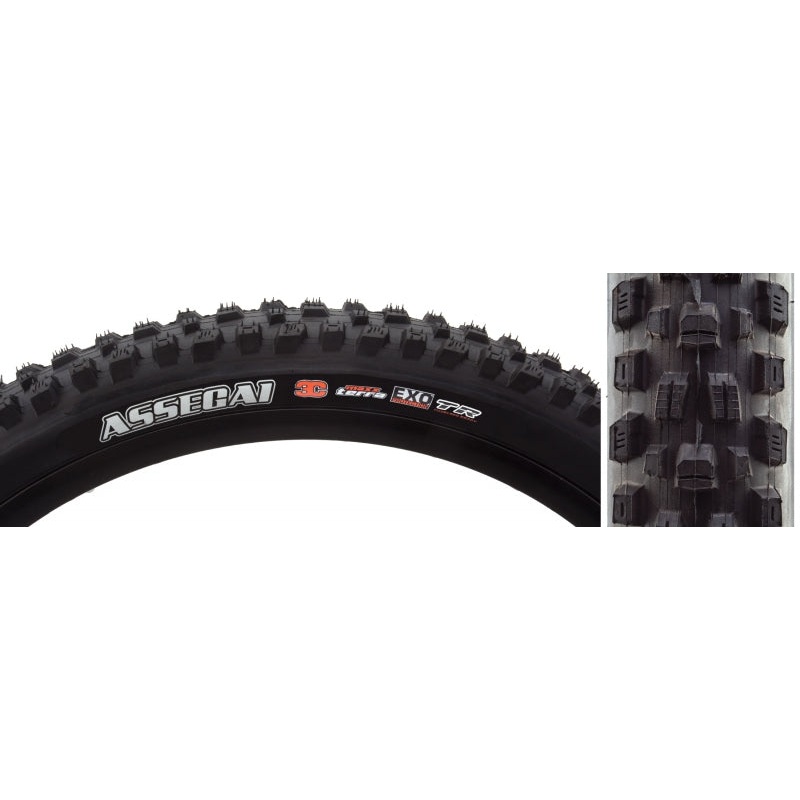 Maxxis Assegai Tire - 27.5 x 2.5 Tubeless Folding BLK 3C MaxxTerra EXO Wide Trail