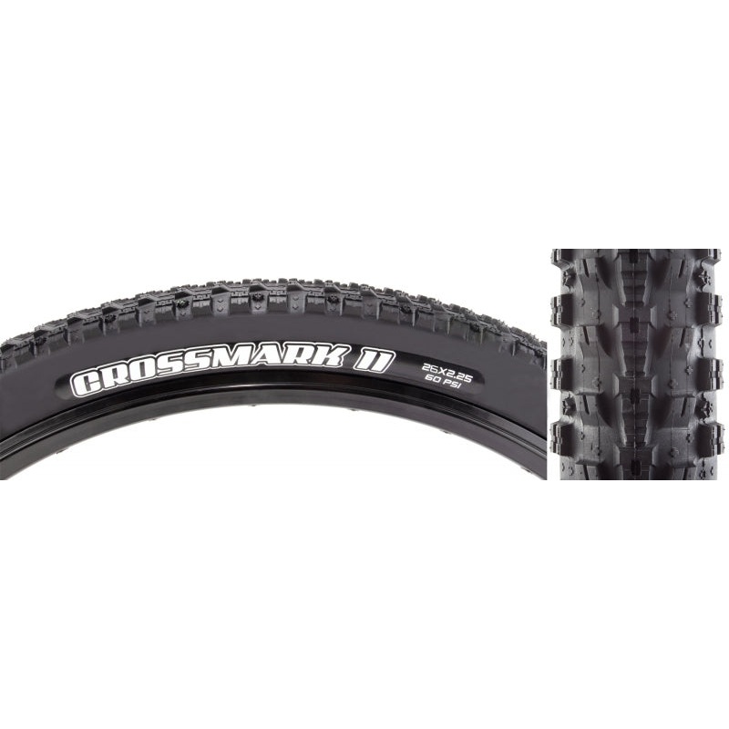 Maxxis Crossmark II Tire - 26 x 2.25 Clincher Wire Black