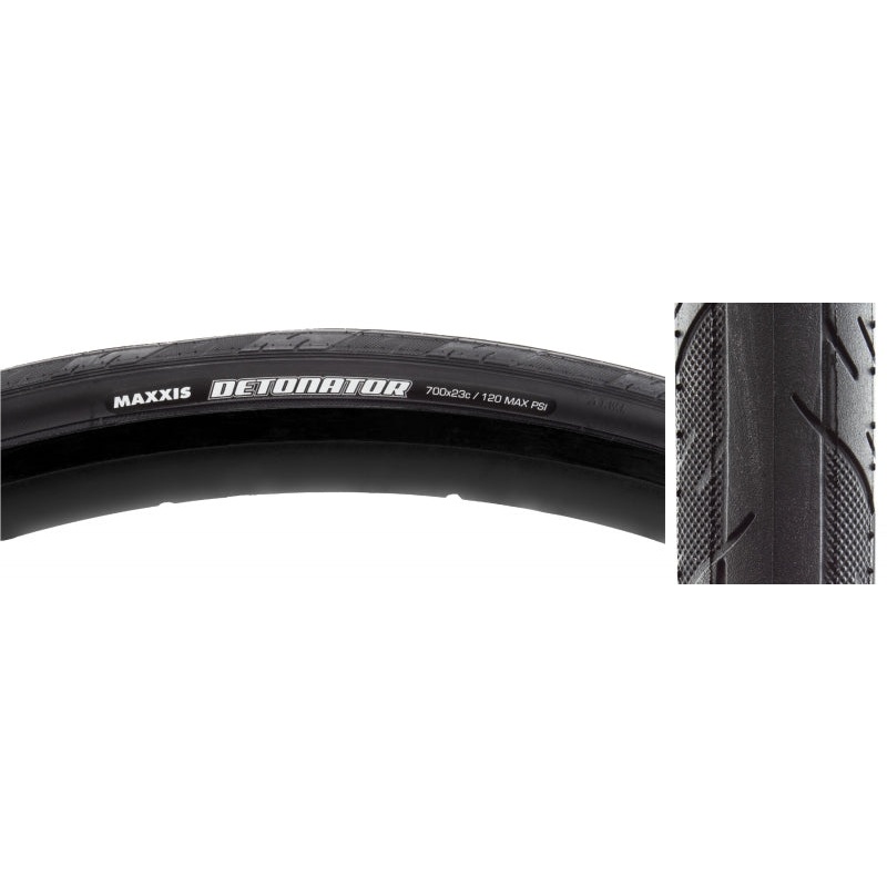 Maxxis Detonator Tire - 700 x 23 Clincher Wire Black